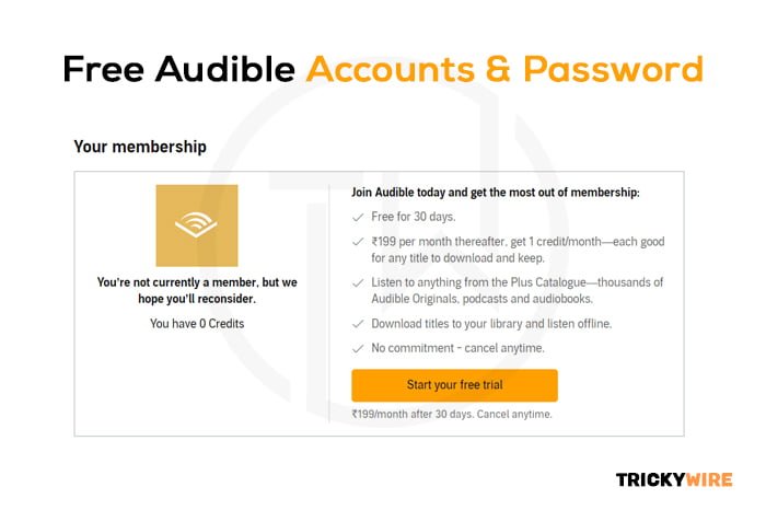 Free Audible Account