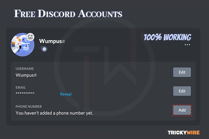 Free Discord Account